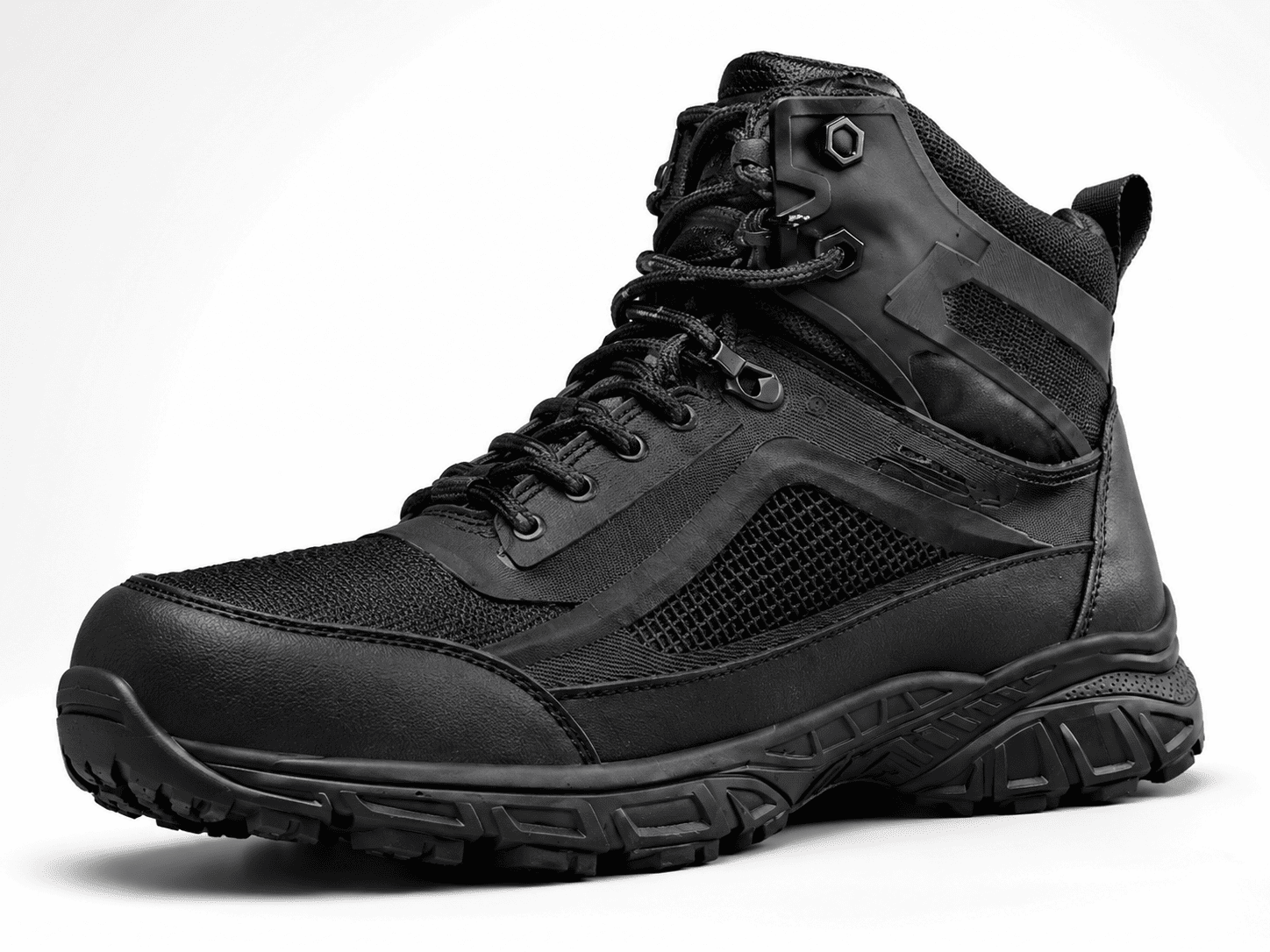 Tactical footwear molded upper sample