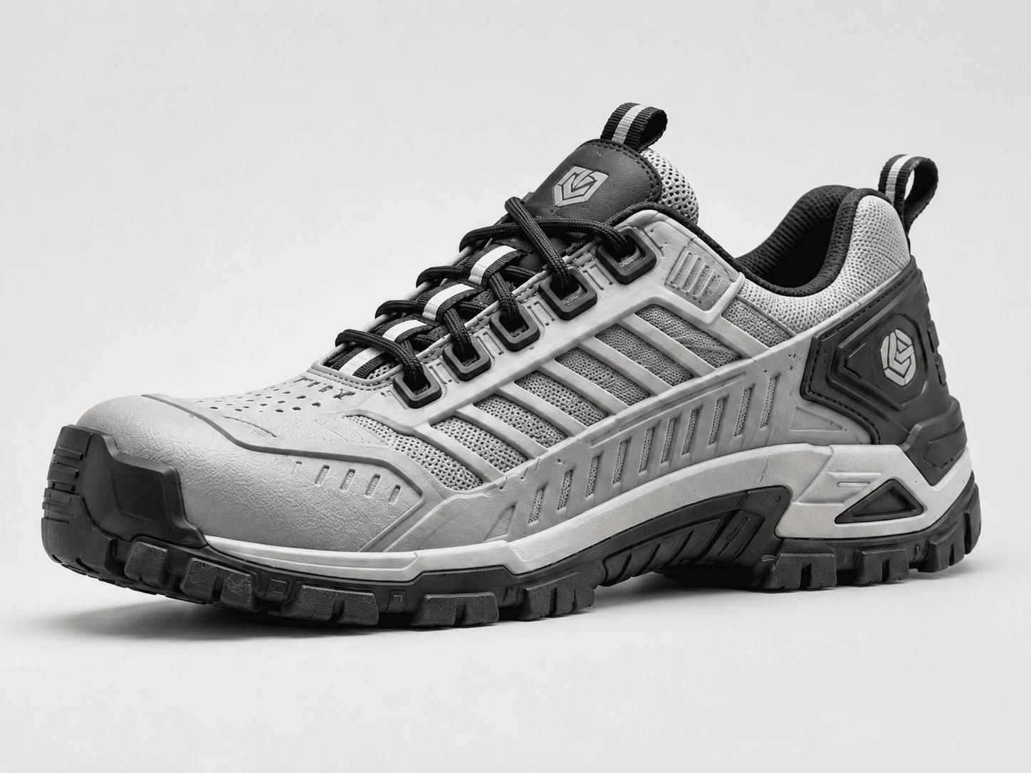 Safety shoe molded upper sample